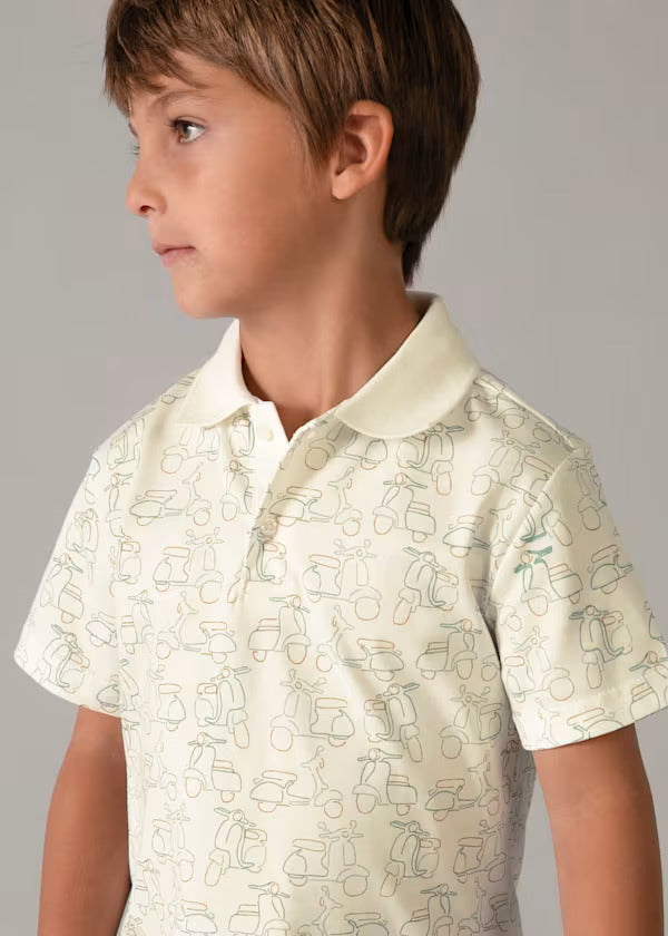 Mayoral Boys Short Sleeve Polo    3104-85   Nata-Alga