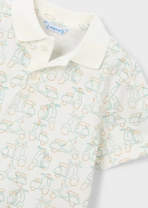 Mayoral Boys Short Sleeve Polo    3104-85   Nata-Alga