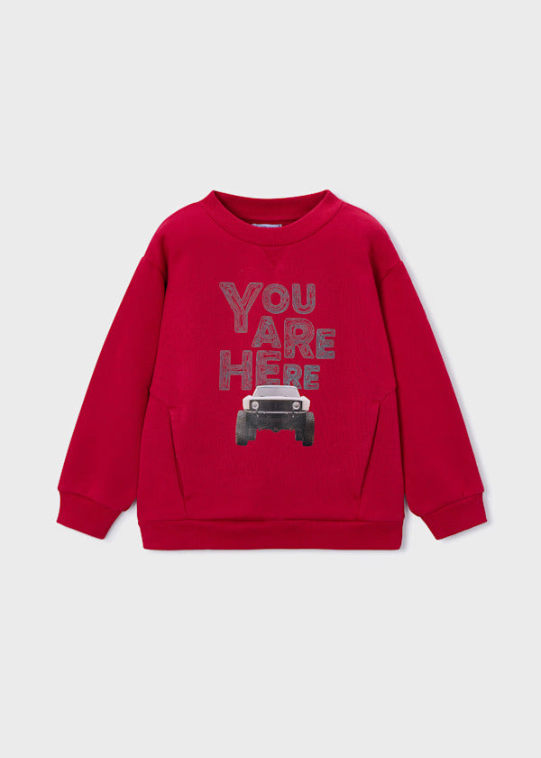 Mayoral Boys Sweatshirt   4404-36   Rojo