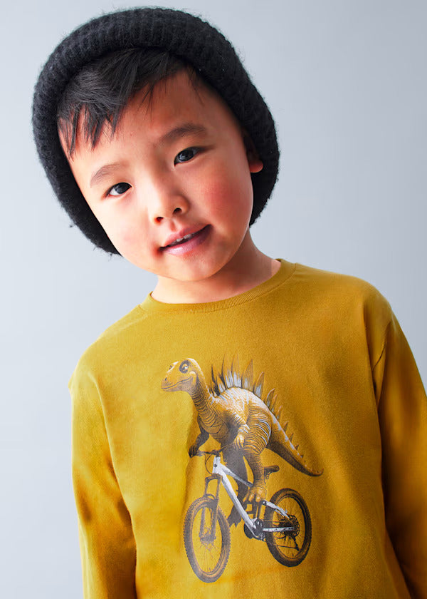 Mayoral Boys Long Sleeve Tee   4087-30   Mostaza **