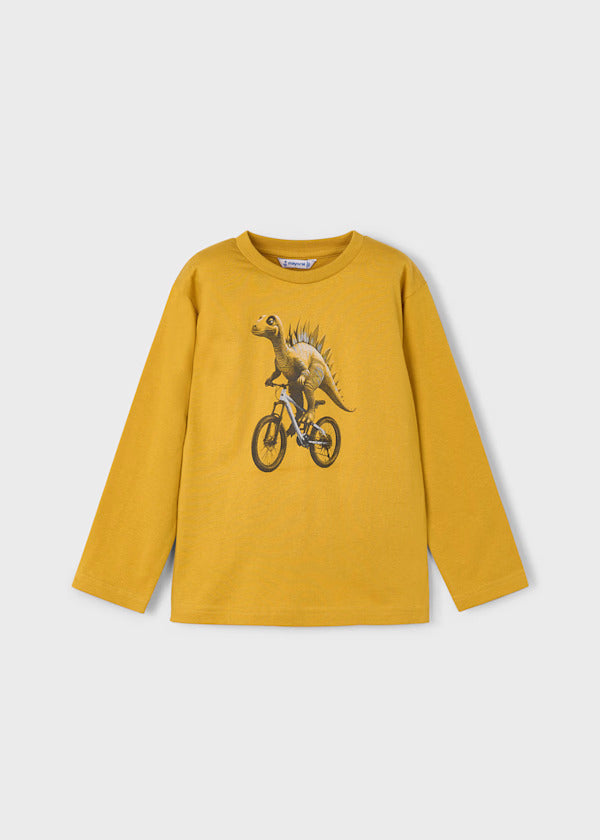 Mayoral Boys Long Sleeve Tee   4087-30   Mostaza **