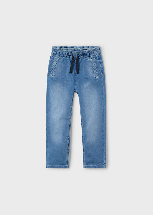 Mayoral Boys Soft Denim Joggers   3564-97   Medio