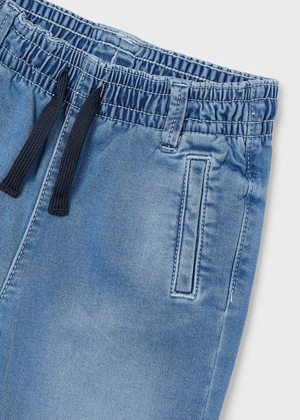 Mayoral Boys Soft Denim Joggers   3564-97   Medio