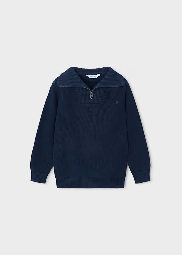 Mayoral Boys Quarter Zip Sweater    4307-15   Azul