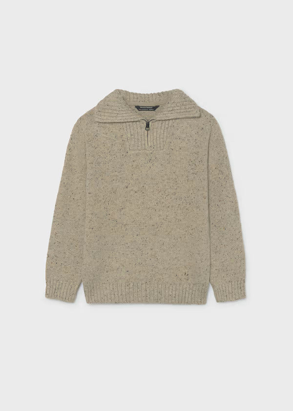 Mayoral Boys Knit Sweater   7331-18   Topo Tweed