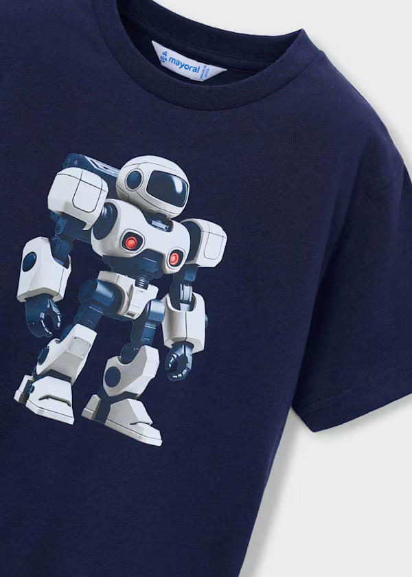Mayoral Boys Short Sleeve Tee   3066-45   Marino
