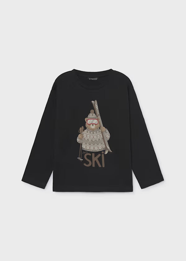 Mayoral Boys Long Sleeve Tee   4024-79   Black