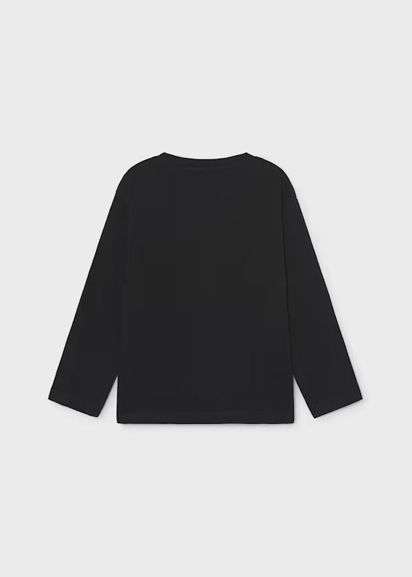 Mayoral Boys Long Sleeve Tee   4024-79   Black