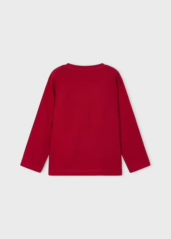 Mayoral Boys Long Sleeve Tee   4024-78   Rojo