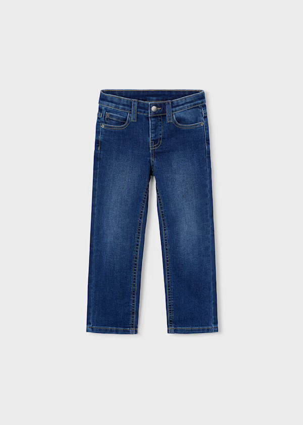 Mayoral Boys Slim Fit Denim Trousers   515-76   Oscuro