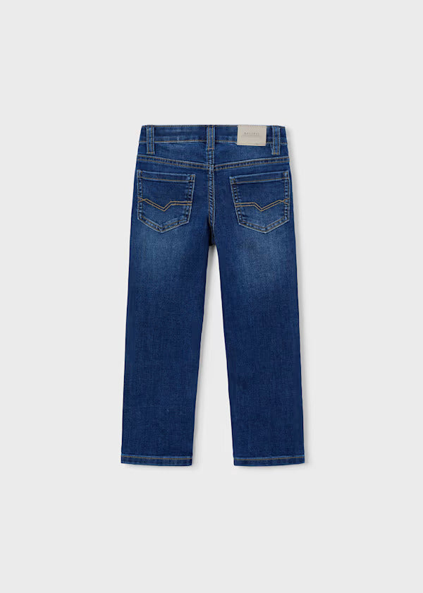 Mayoral Boys Slim Fit Denim Trousers   515-76   Oscuro