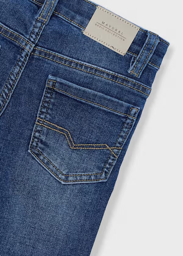 Mayoral Boys Slim Fit Denim Trousers   515-76   Oscuro