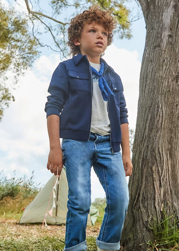 Mayoral Boys Denim Slim Fit Trousers   515-84   Medio