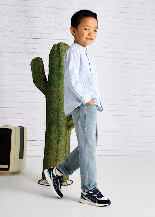 Mayoral Boys Straight Fit Denim Pants   540-83   Grey Blue