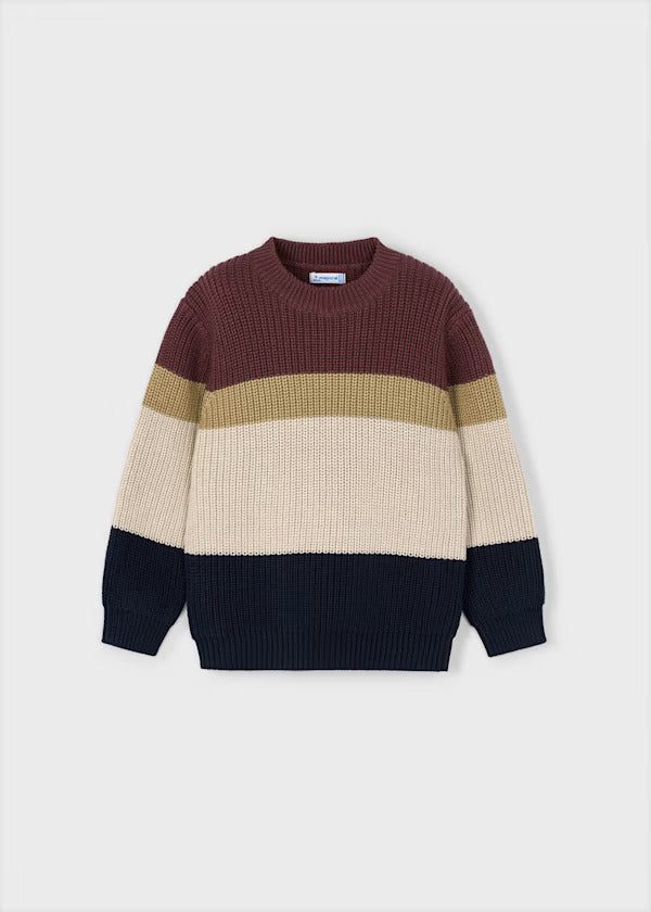 Mayoral Boys Knit Pullover  4379-47   Ciruela