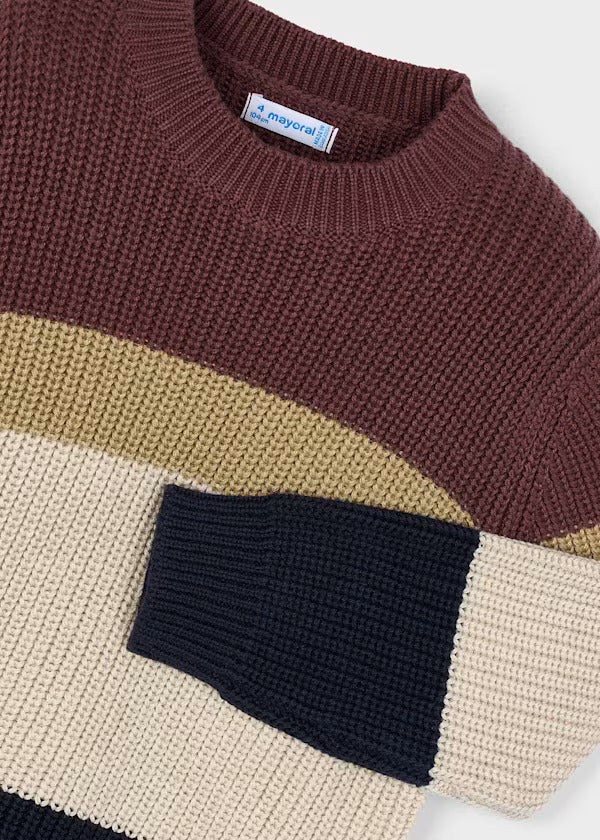 Mayoral Boys Knit Pullover  4379-47   Ciruela **