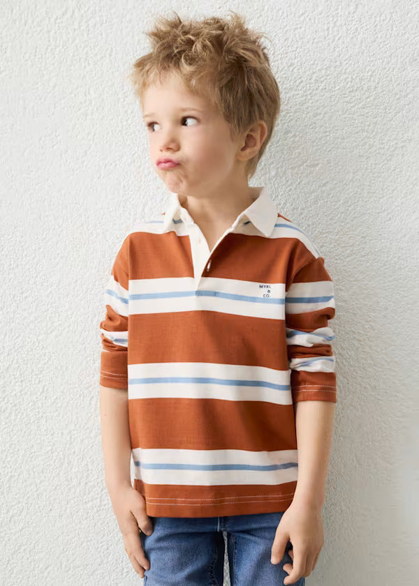 Mayoral Boys Long Sleeve Polo   4141-85