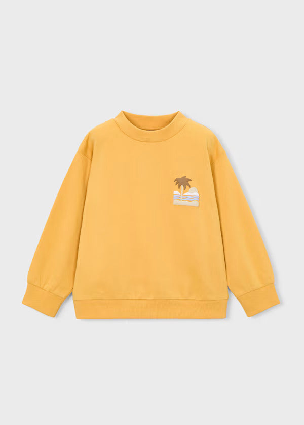 Mayoral Boys Fleece Sweatshirt   3434-31   Peach