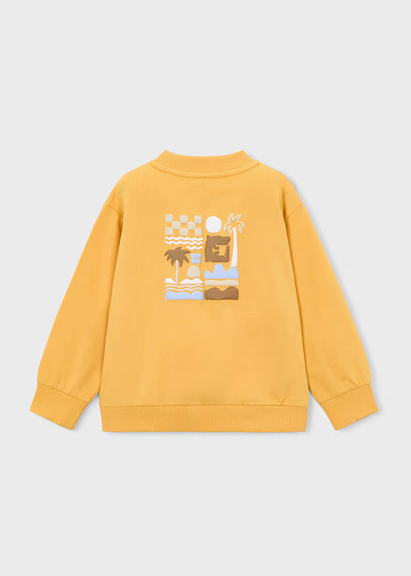Mayoral Boys Fleece Sweatshirt   3434-31   Peach
