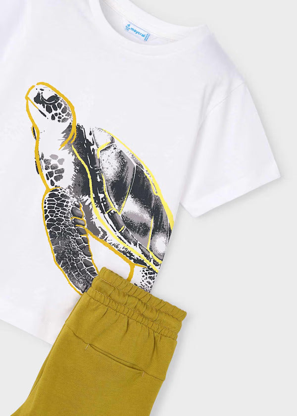 Mayoral Boys Short Set   3609-24   Bco-Duna