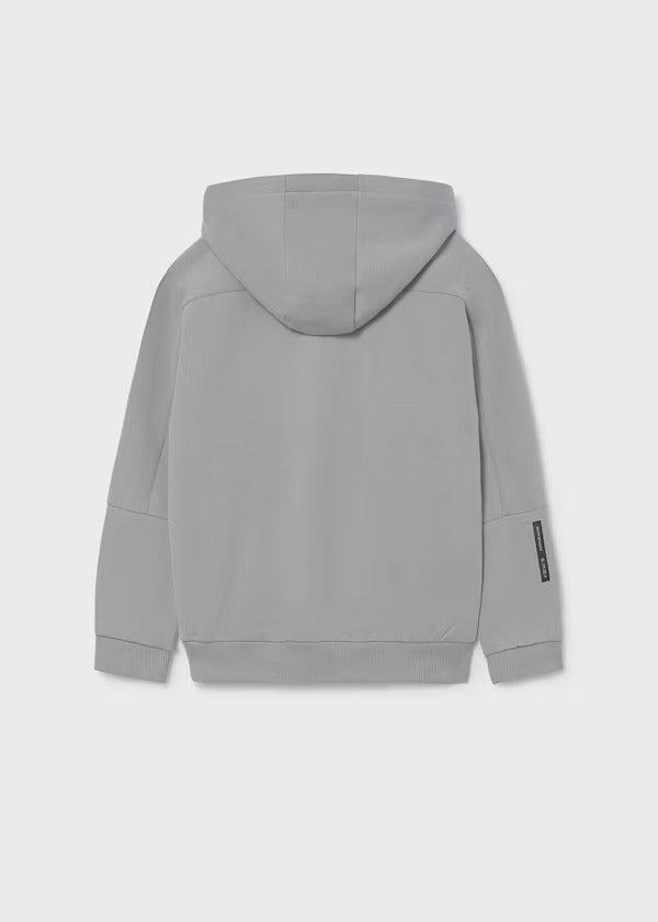 Mayoral Boys Pullover With Zipper Details   7408-30   Gris