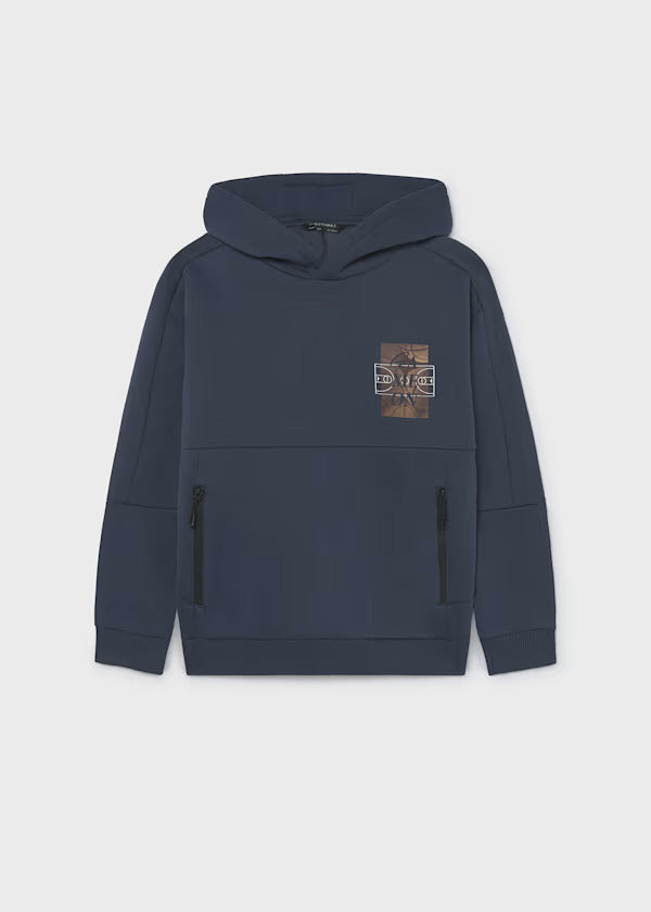 Mayoral Boys Pullover With Zipper Detail    7408-32   Sombra
