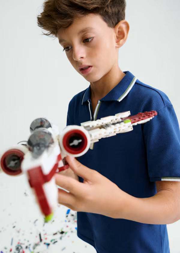 Mayoral Boys Polo With Zipper Closure   6166-68   Oceano