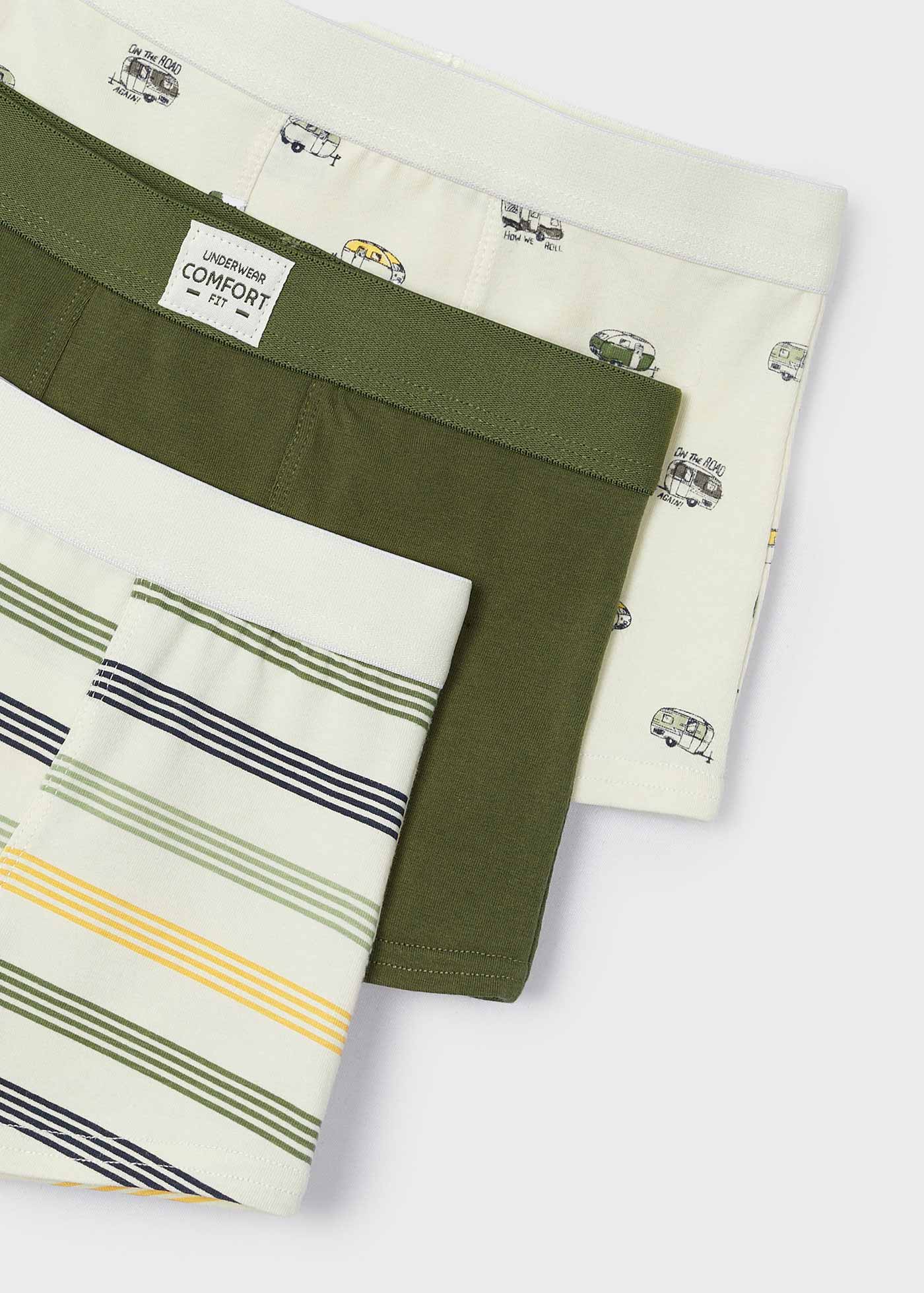 Mayoral Boys Boxer Briefs Set of 3   10694-13 Jungle *