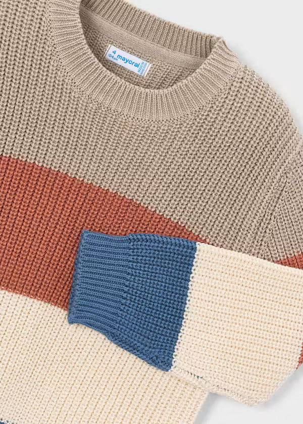 Mayoral Boys Color Block Sweater   4305-15   Teja