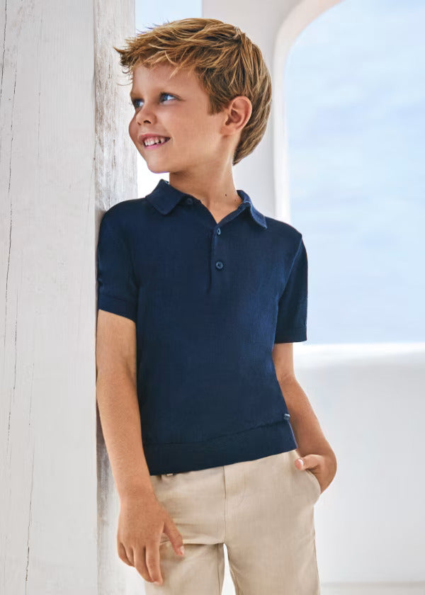 Mayoral Boys Short Sleeve Polo  3101-80  Marino
