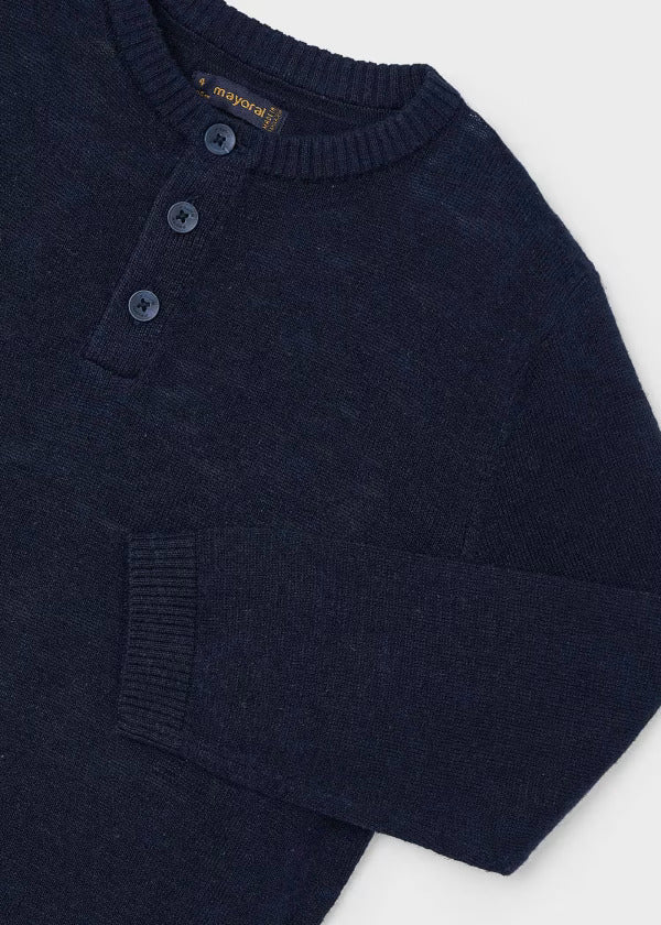 Mayoral Boys Henley Style Sweater  3356-30  Marino **