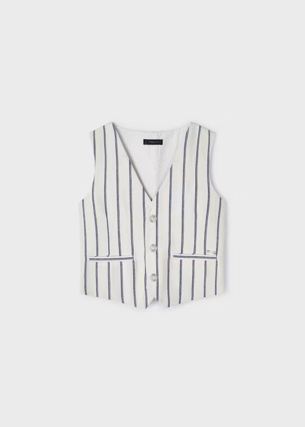 Mayoral Boys Pinstripe Vest  3359-51  Piedra