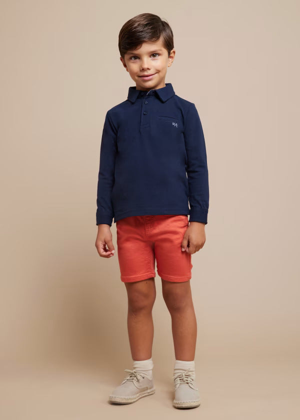 Mayoral Boys Long Sleeve Polo  3111-89  Marino *