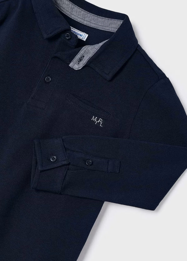 Mayoral Boys Long Sleeve Polo  3111-89  Marino *