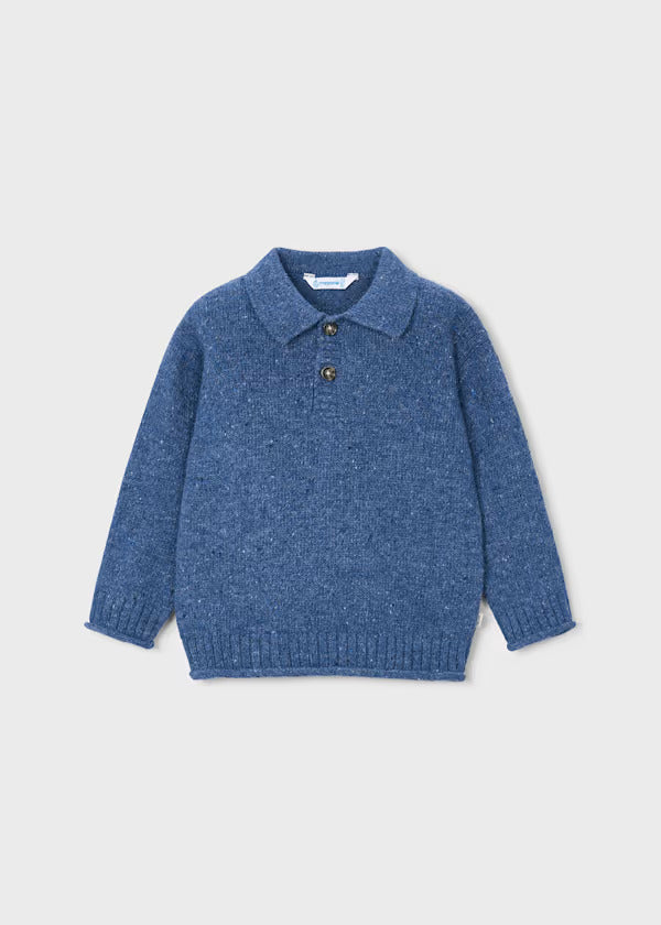 Mayoral Boys Polo Style Sweater   4311-56   Indigo Vig