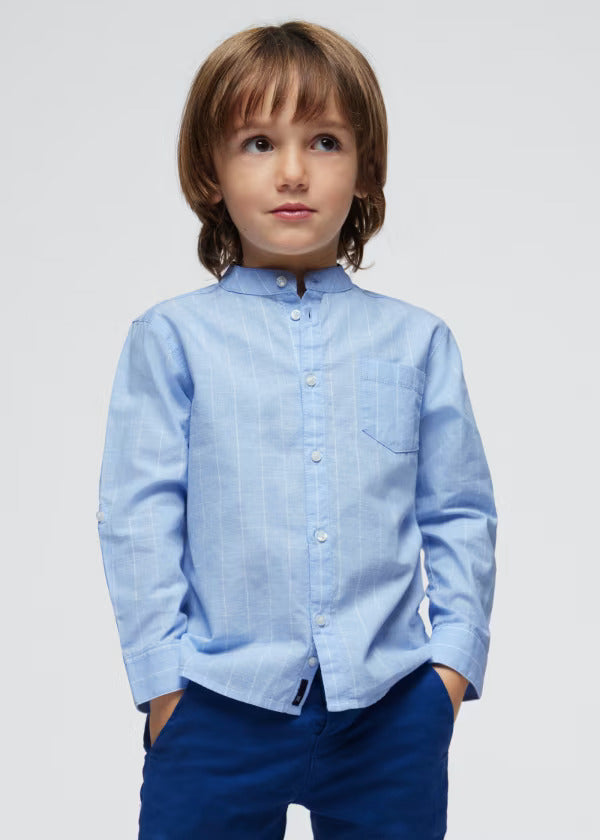 Mayoral Boys Long Sleeve Shirt  3121-31  Celeste
