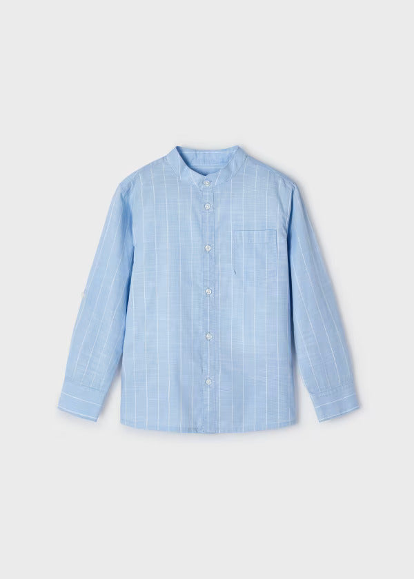 Mayoral Boys Long Sleeve Shirt  3121-31  Celeste