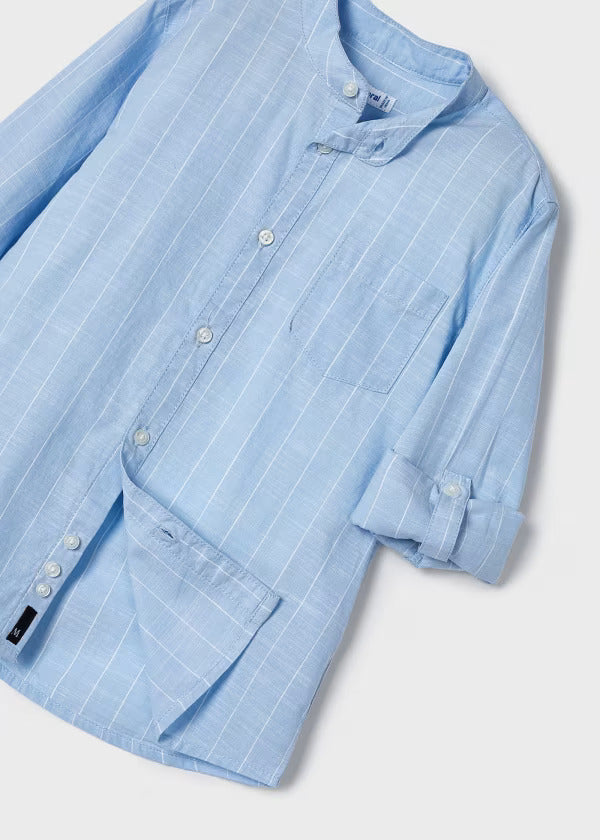 Mayoral Boys Long Sleeve Shirt  3121-31  Celeste