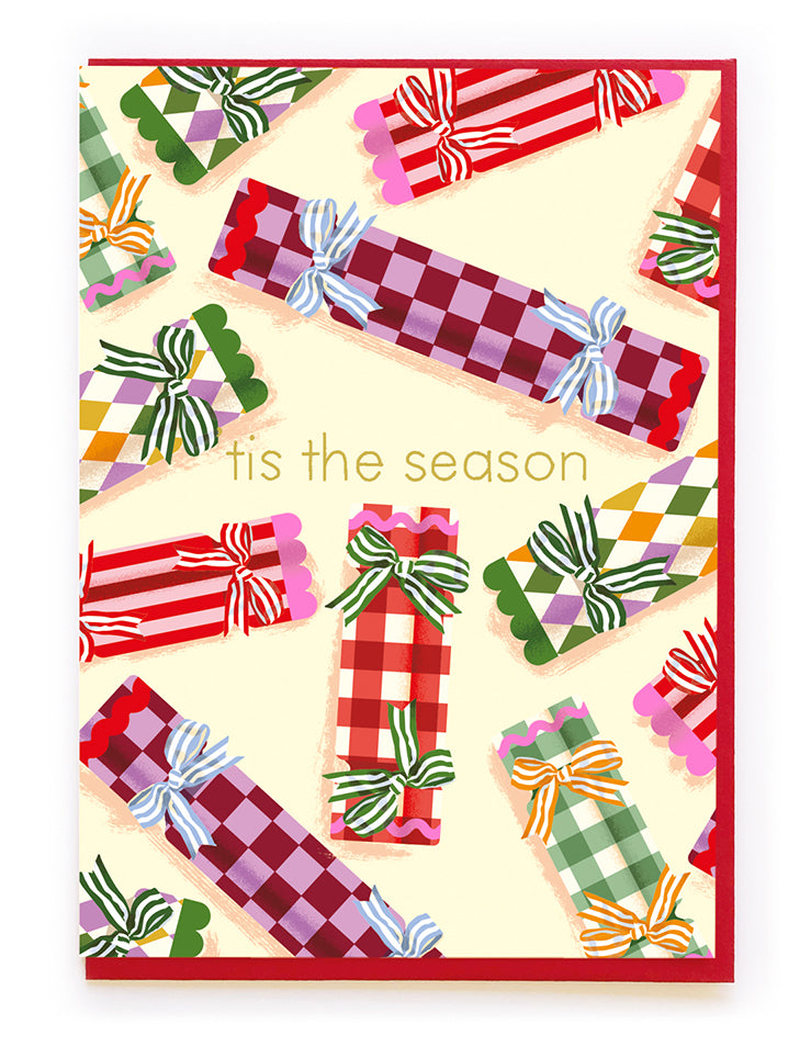 Christmas Card  BP060  Christmas Crackers