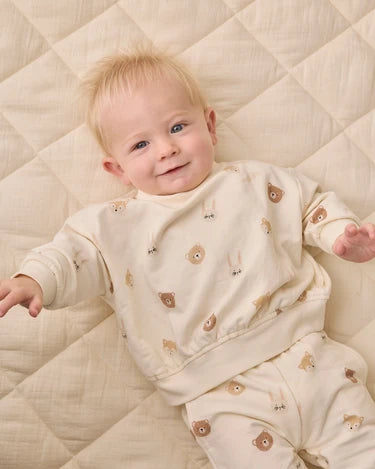 Quincy Mae Baby Relaxed Fleece Sweatshirt   QM454LINS   Critters