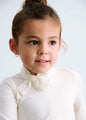 Abel & Lula Girls Swan Neck Long Sleeve Top    5607-59    Crema