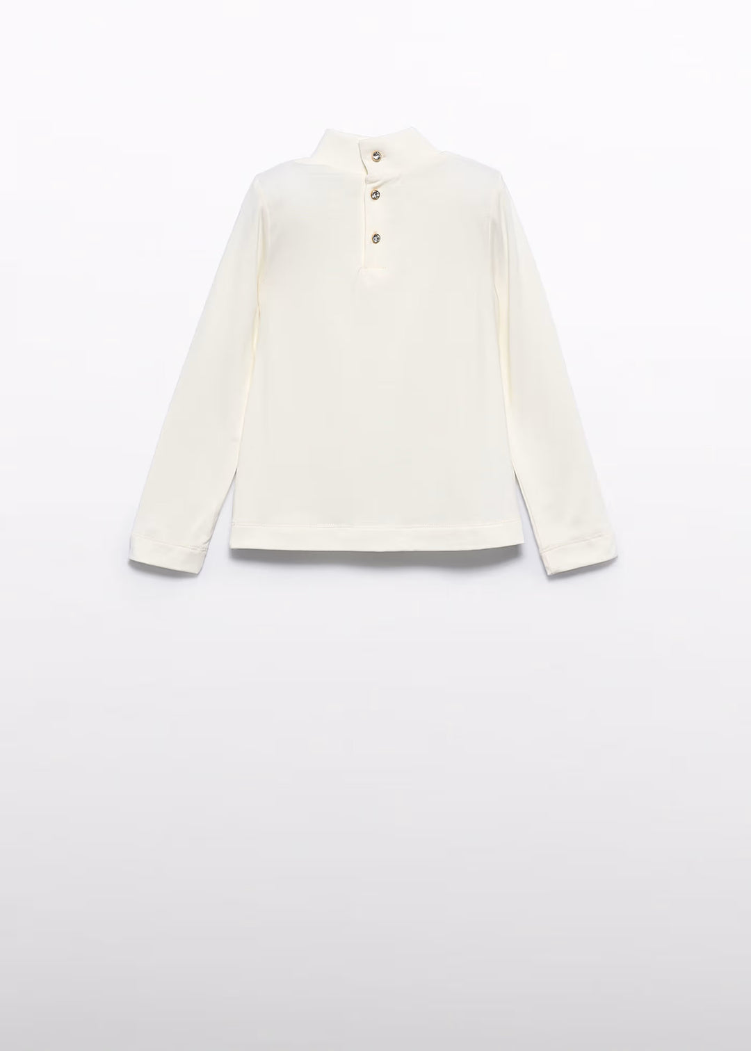 Abel & Lula Girls Swan Neck Long Sleeve Top    5607-59    Crema