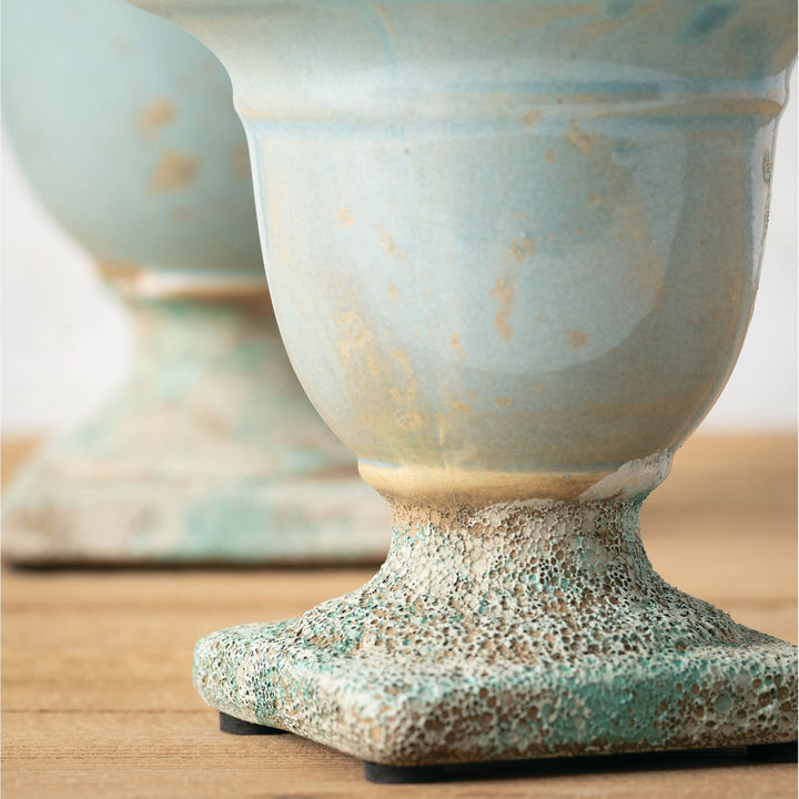 Sullivans Blue Terracotta Urn CM2891
