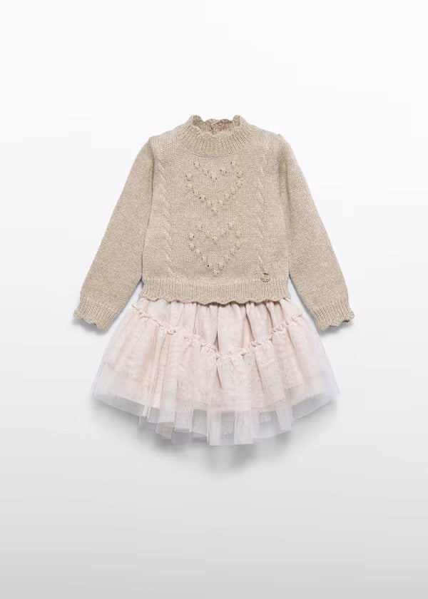 Abel & Lula Baby Girl Sweater & Skirt Set   5519-2   Champan