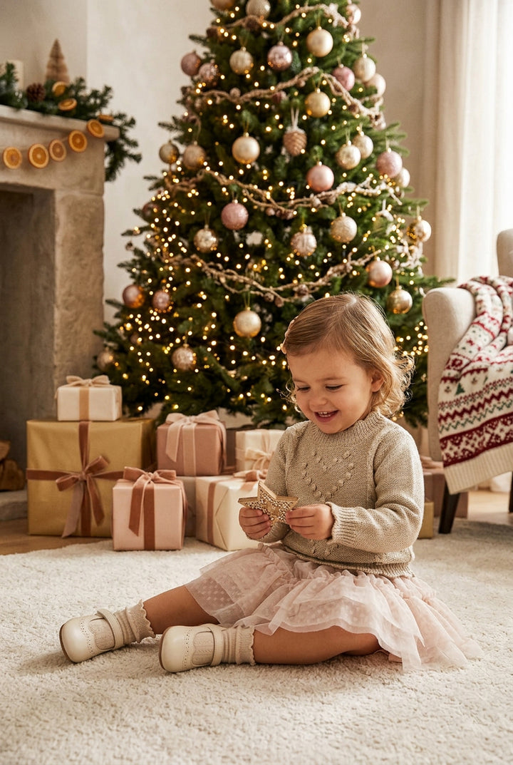 Abel & Lula Baby Girl Sweater & Skirt Set   5519-2   Champan
