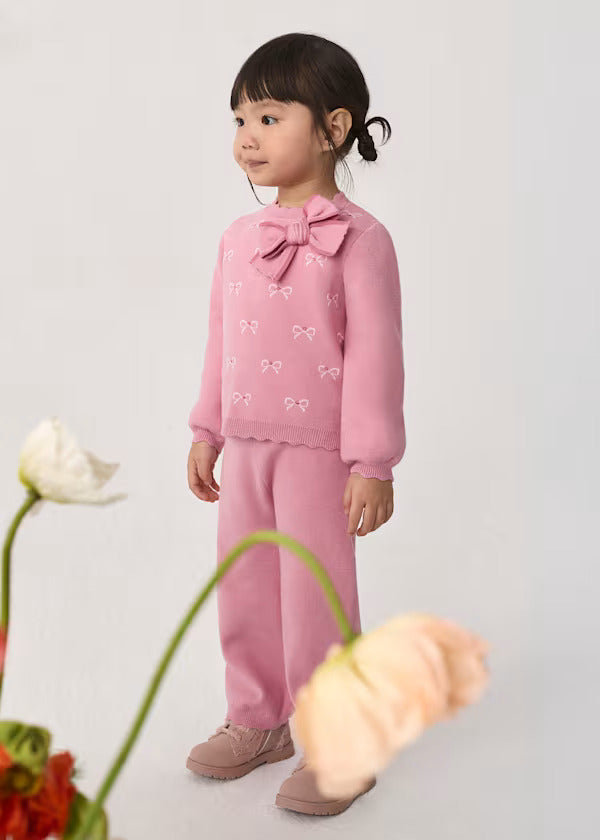 Abel & Lula Bay Girl Knit Trouser Set   5739-6   Petalo