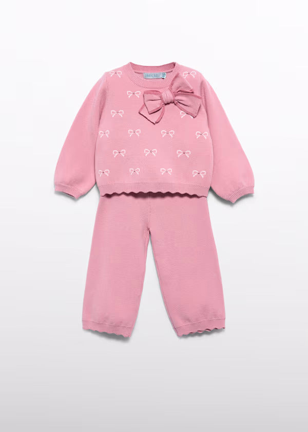 Abel & Lula Bay Girl Knit Trouser Set   5739-6   Petalo