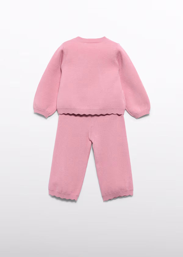 Abel & Lula Bay Girl Knit Trouser Set   5739-6   Petalo
