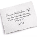 Pyrrha Courage To Challenge Life Poesy Ring  R99-5104