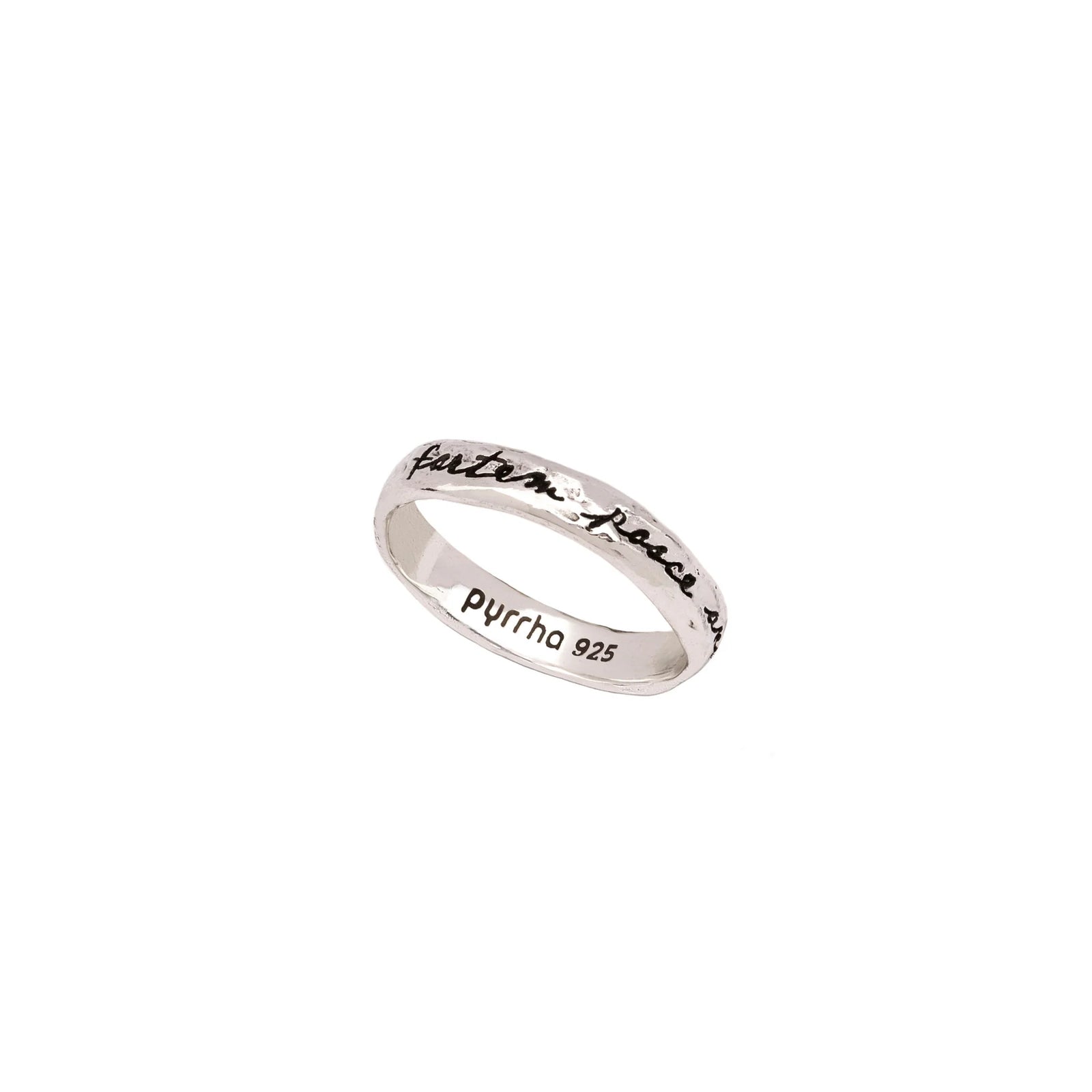 Pyrrha Courage To Challenge Life Poesy Ring  R99-5104